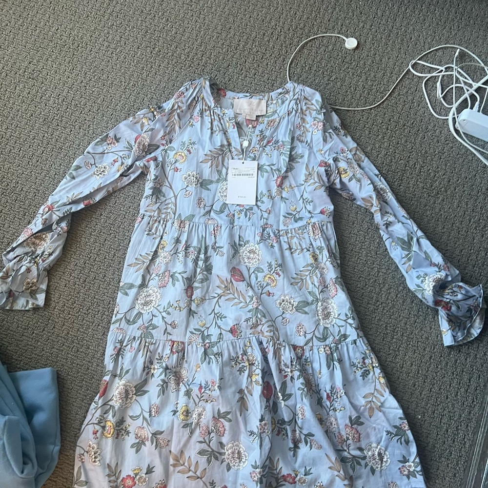 Floral Dress - Blue